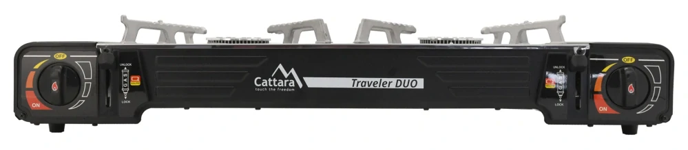 Cattara Plynový vařič Traveler DUO 13599 2x 2.5 kW na kartuše 227g