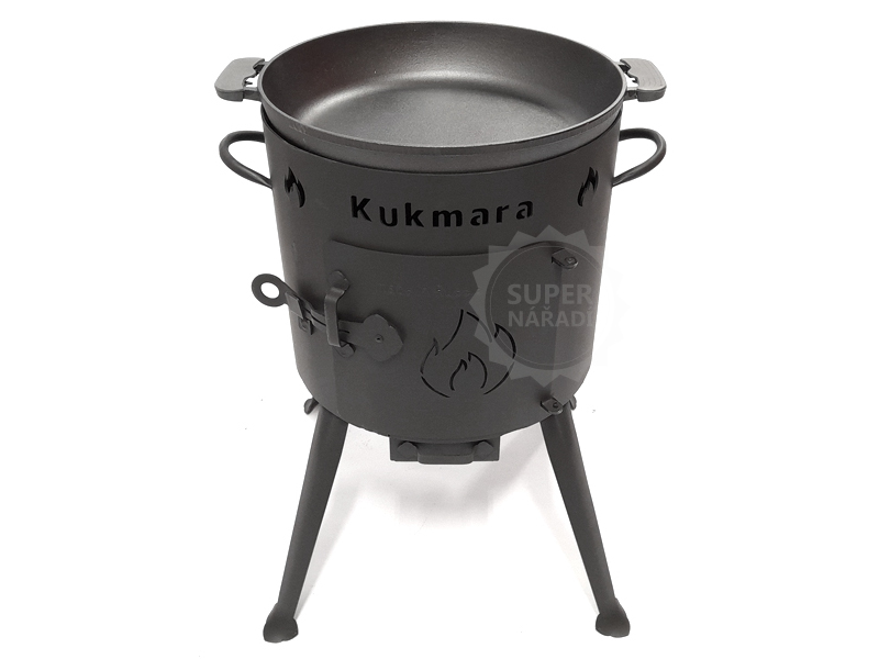 Litinová pánev 30 cm s madly Biol, hluboká BL1730