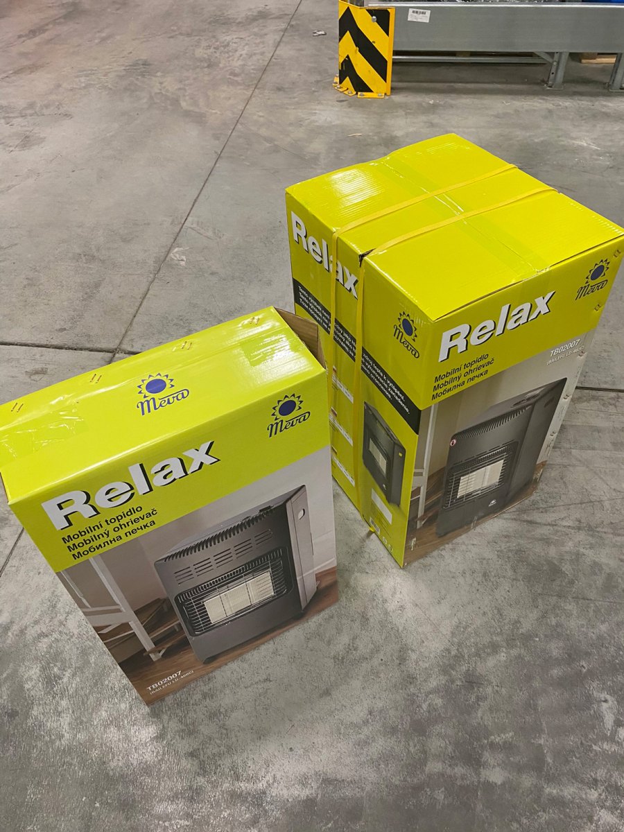 Meva Plynová kamna Relax 4,2 kW TB02007 NEW skládací s keramickým hořákem, Pohoda