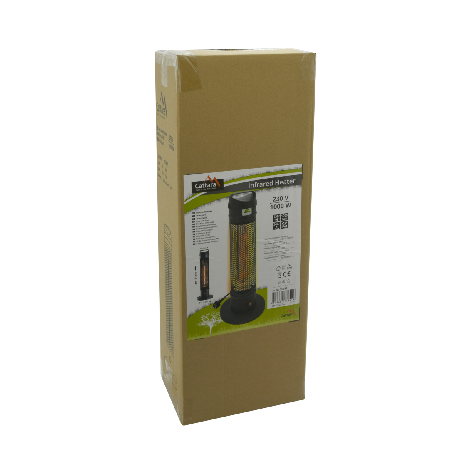 Cattara Infrazářič 1000W 230V na podlahu, 13941 s madlem