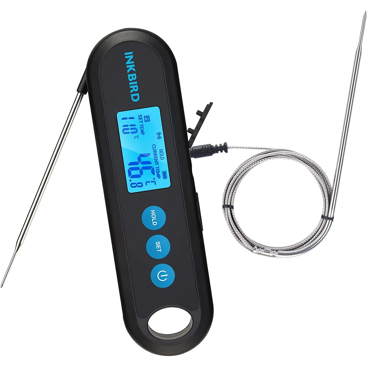 Digitální ultrarychlý kapesní teploměr + 2 sondy IHT-2PB Inkbird Bluetooth Combi
