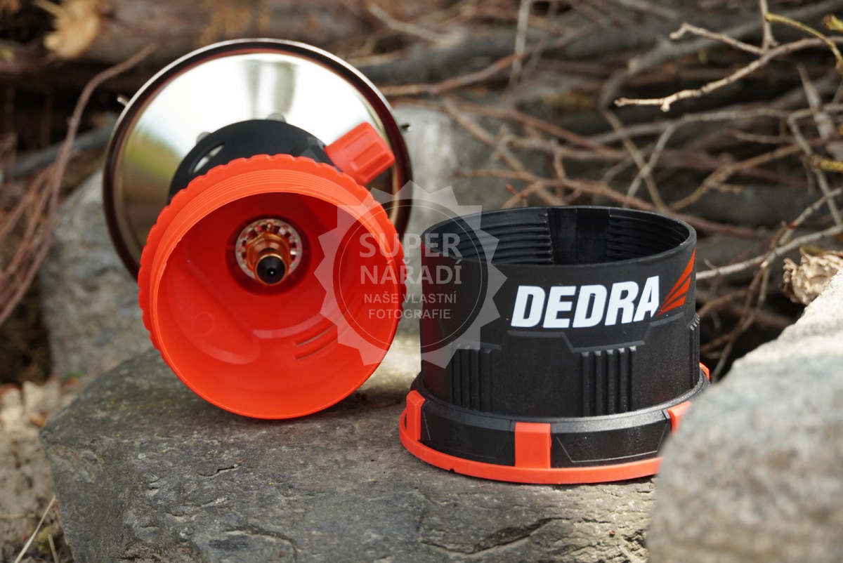 Dedra Turistický plynový vařič 31A001 piezo, na propichovací kartuše