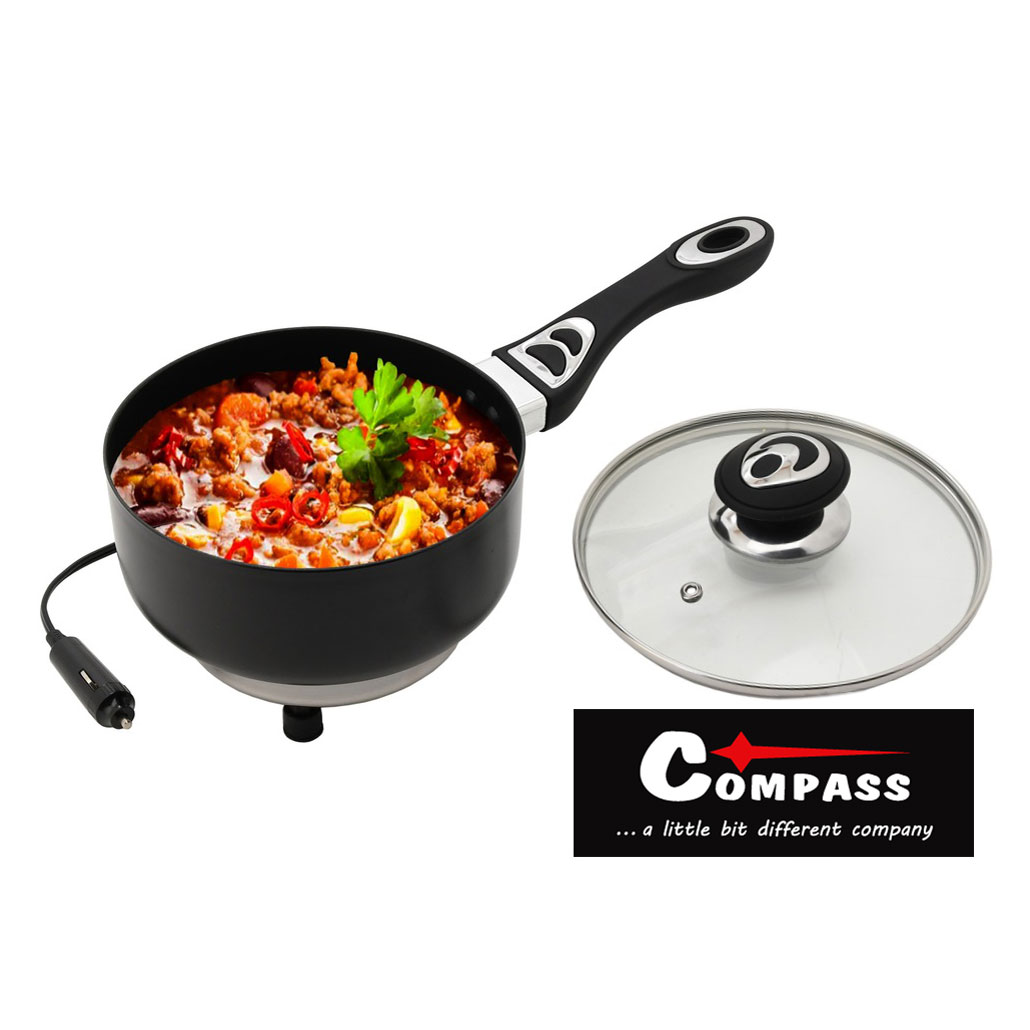 Compass Hrnec ohřívací 1,9l 12V s poklicí, 07105 pánev do auta