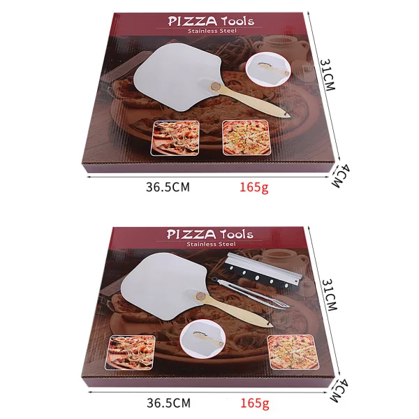UG Grill Sada pizza příslušenství DP-6818, malá lopata, kolébkový nůž, kleště