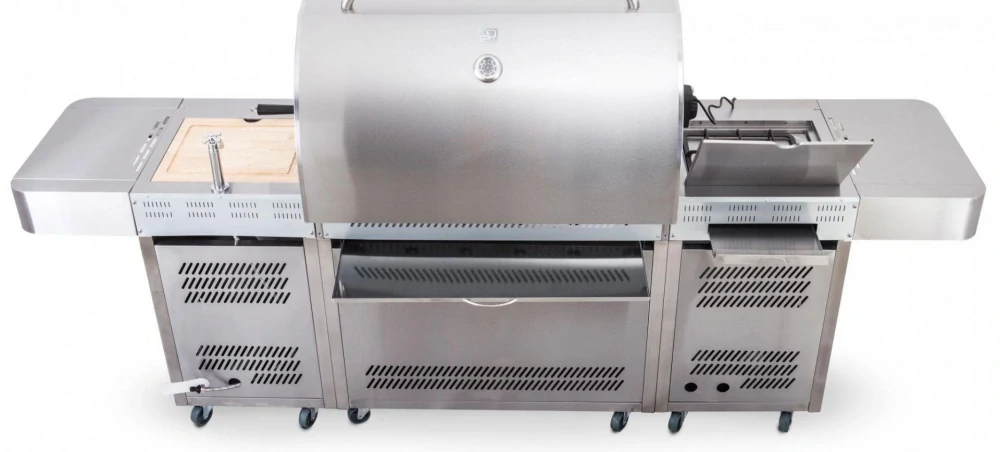 G21 Plynový gril Nevada BBQ zahradní kuchyně Premium Line 6390340, 8 hořáků, jehla, dřez, skříňky