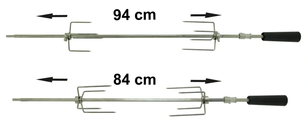 Cattara Grilovací jehla 84-94 cm 8 / 6x6 mm, 13055 + 2 ks 4-bodců