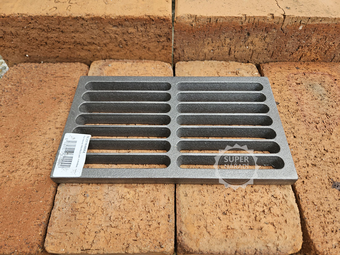 Strend Pro Litinový rošt 280x160x17 mm 11x6" 221648 s můstkem, do topeniště kamen, krbů