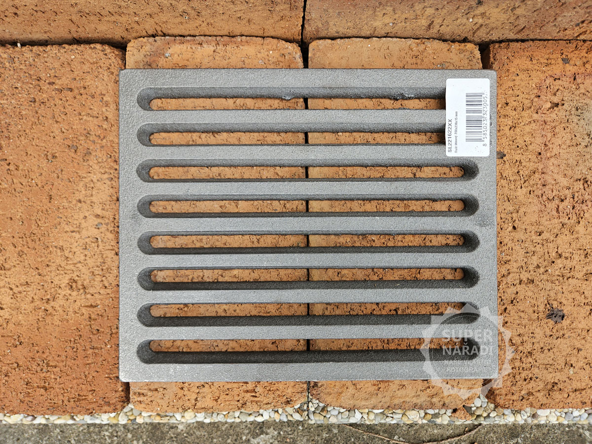 Strend Pro Litinový rošt 280x230x15 mm 11x9" 221622, do topeniště kamen, krbů
