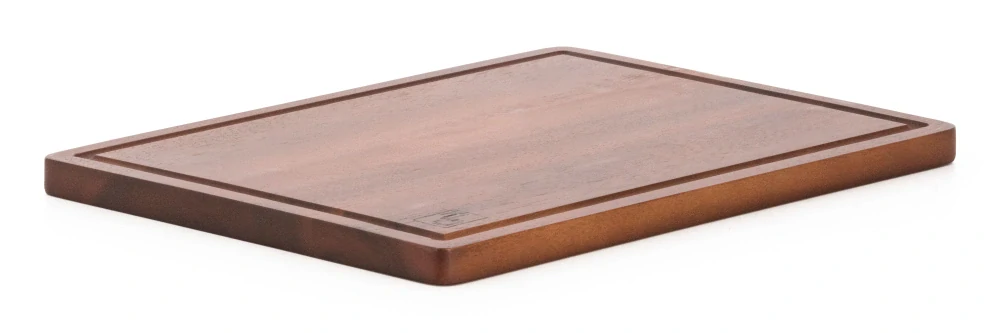 Prkénko servírovací G21 akácie 400 x 300 x 20 mm 635434, tmavě hnědé s drážkou