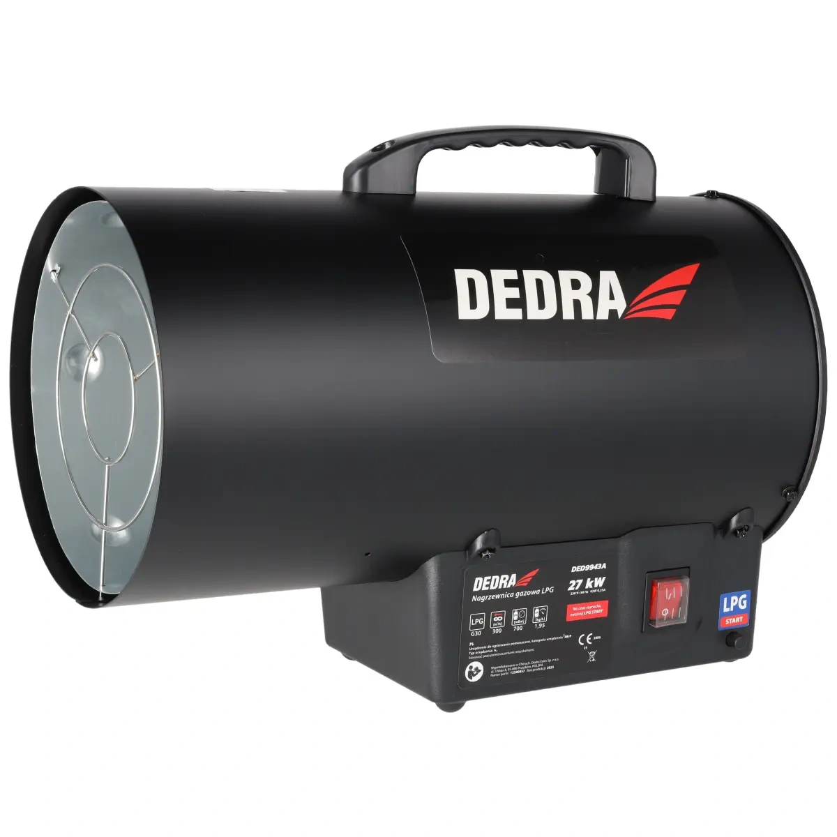 Dedra ohřívač plynový 27kW, DED9943A fukar, turbína, pevný výkon