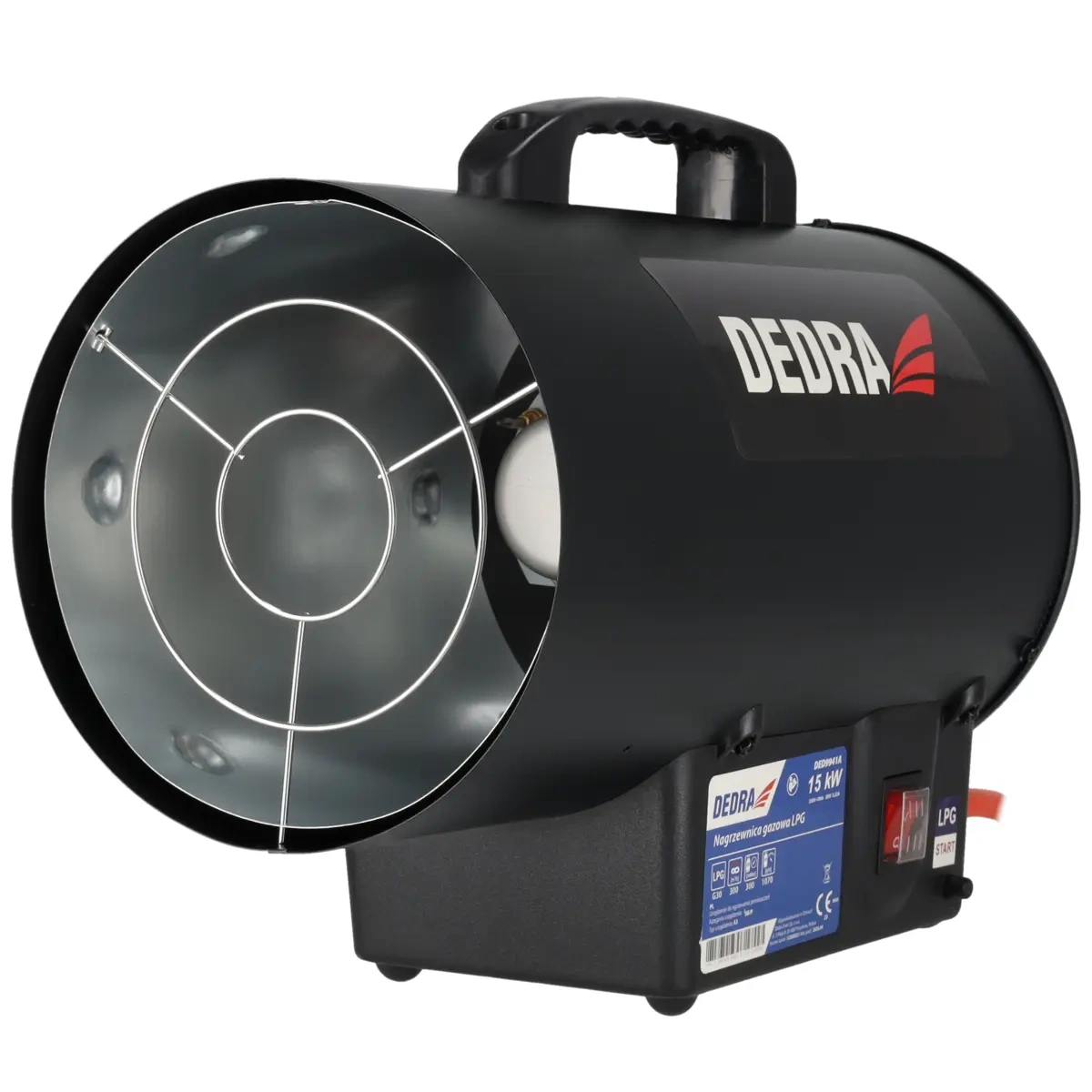 Dedra plynové topidlo 17 kW DED9941A černé, plynový fukar