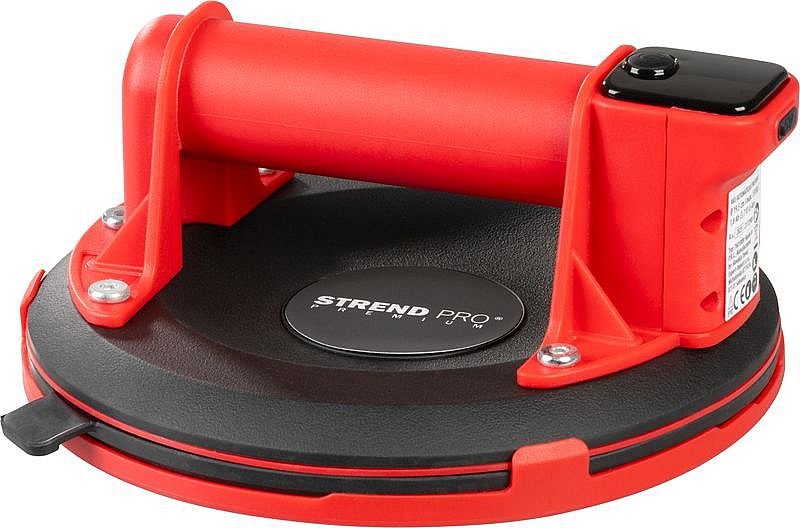 Strend Pro Aku přísavka na dlažbu, sklo 3,7V 1,8Ah, do 130kg, 2172985 Premium