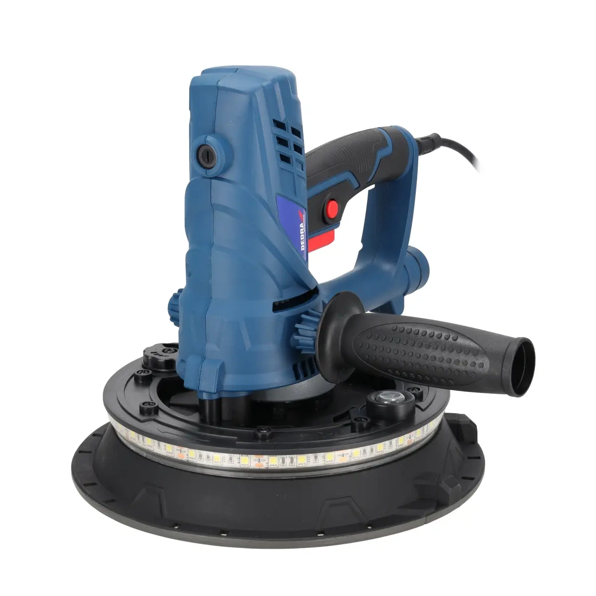 Bruska na sádrokarton Dedra DED7770, 850 W, průměr kotouče 225 mm, s LED osvětlením + vak, krátká