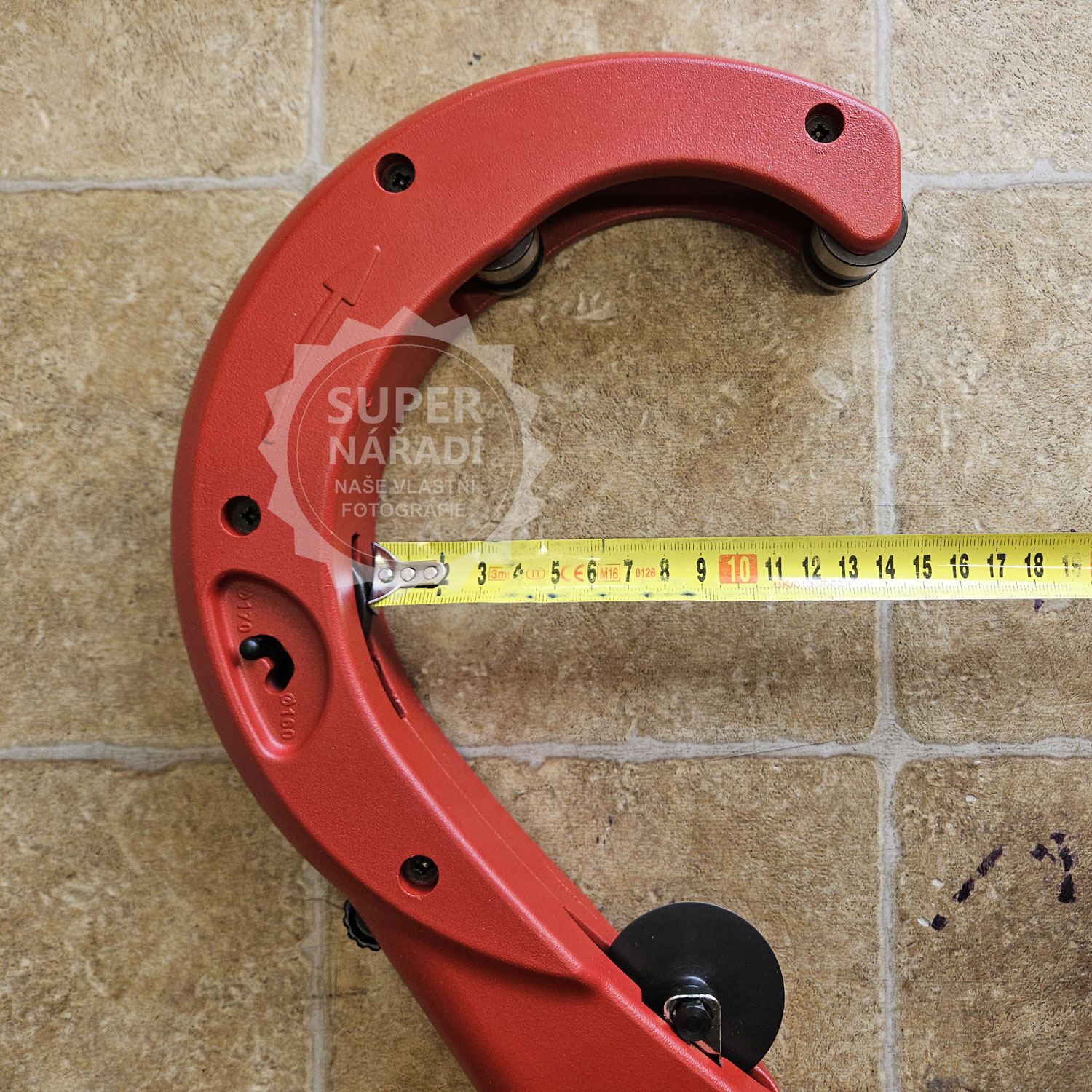 Řezák plastových trubek 4”- 6.5/8”, 100-170mm, 51x11 PPR, PVC, HDPE, Zenten 7478-7