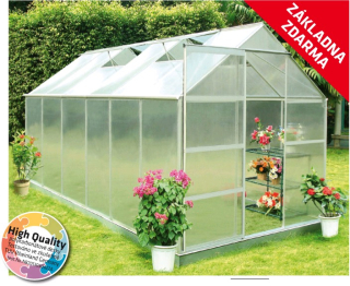 Skleník VeGA 9500 STRONG 245x363x208cm polykarbonátový, hliníkový 279500STR