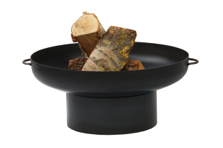 FCOOK Zahradní ohniště 80cm Pan1 XL kruhové - černé, lakované E00116-XL kovové, vysoké