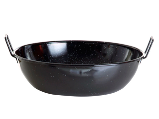 Pánev 30 cm, 4,5l, smaltovaná, vysoká, černá, PWI