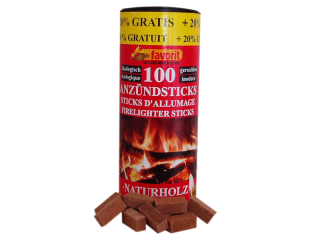 FAVORIT Tuhý podpalovač 100 ks do krbů a grilů, 20% gratis, 1257