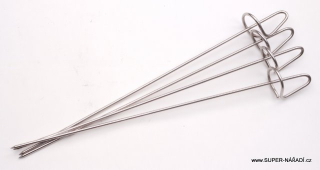 Šašliková jehla 25 cm, 4 ks, na ražniči a špízy, Lucifer DE1011 Deos