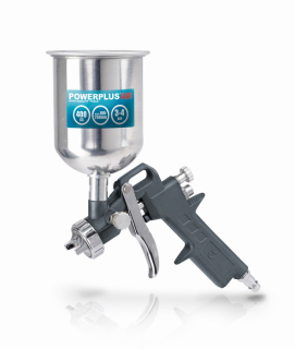POWERPLUS Stříkací pistole s horní nádobou 0,4l HOBBY