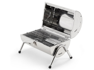 Gril piknikový Dallas 2.0 - nerez, na dřevěné uhlí Enders 170