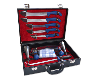 Souprava řeznická zabíjačková 10+kufr KDS 2695