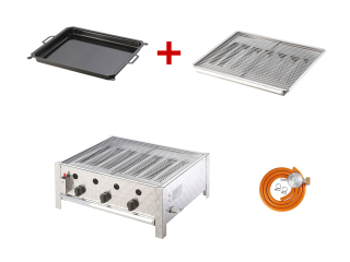 MEVA DUO SET Plynový gril 10 kW Rascal + pánev Pelvis GP15002-GD15001 SN