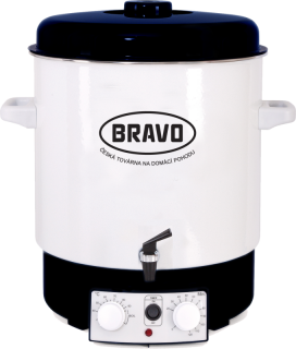 Zavařovací hrnec B-4514 Automat 27l, smaltovaný s kohoutem 1800W Bravo, 10910000
