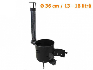 Kotlina 36 cm, přenosné topeniště s kouřovodem, pro kotlíky 13-16l MGB