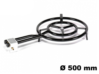 Paella gastro PB hořák 50 cm 14 kW, 2-kruhový, Vaello Campos P1550, vařič