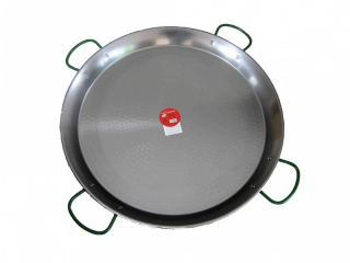 Paella gastro pánev 80 cm - ocelová, leštěná, Vaello Campos P0180, 4 madla