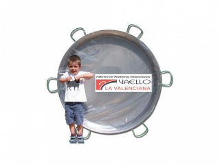 Paella gastro pánev 130 cm - leštěná ocel, MAXI, Vaello Campos