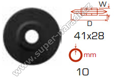 Zenten 6015-0 ND řezací kolečko 41x28 mm na ocelové a INOX trubky
