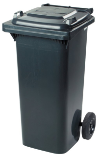 Plastová popelnice 120 l černá, Meva