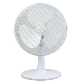 Descon Stolní ventilátor 12", bílý 35W / 230V, 3 rychlosti DA-1203 Dedra