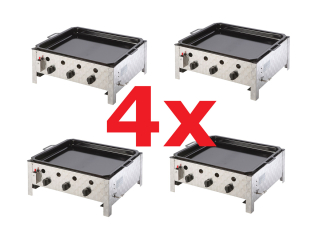 4-PACK Profi plynová pánev PELVIS 10 kW 3-hořák MEVA GP15001