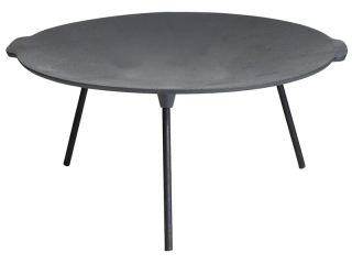 Grilovací litinový plát 45 cm, kruhový, na nožkách PWI 4536 Wok prohnutý