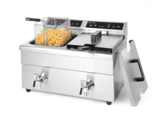 Dvojitá indukční fritéza 2x8 l Hendi 215029