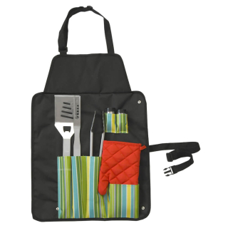 Grilovací nářadí sada 7ks + zástěra Cattara 13107