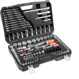 Gola sada 1/2", 3/8", 1/4" + příslušenství 120 ks Yato 38801