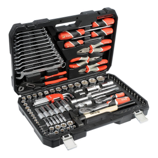 Gola sada 1/2", 1/4" + příslušenství 122 ks Yato 38901