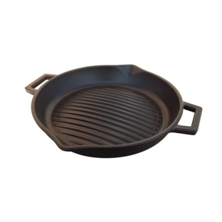 Litinová prohnutá grilovací pánev 30 cm Lava Metal LVECOGT30T5KNK
