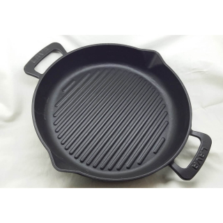 Litinová grilovací pánev 32 cm Lava Metal LVECOGT32
