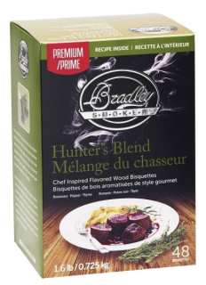 Hunters Blend Premium udící briketky 48 kusů, Bradley Smoker BTHB48