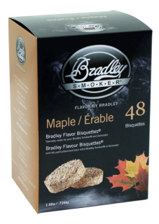 Javorové udící briketky 48 kusů, Bradley Smoker BTMP48
