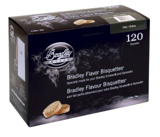 Dubové udící briketky 120 kusů, Bradley Smoker BTOK120