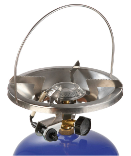 Meva Plynový campingový vařič SOLO Plus Piezo 2154P Inox na 2kg láhev