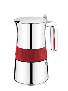 Moka konvice Elegance red - 4 šálky Monix BRA170566