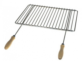 Grilovací rošt stavitelný 40-55 x 30 cm s rukojetěmi DE1216 Deos