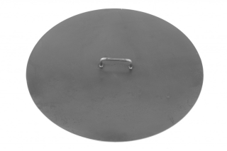 FCOOK Kovové víko 71 cm na ohniště E00521 s madlem, černé lakované